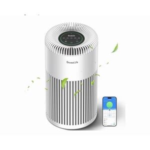 GoveeLife Smart Air Purifier H7122 1524 sq.ft White with Washable Filter